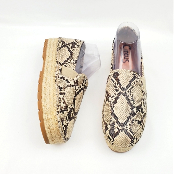 Sam Edelman Cora snake print espadrille shoes - Picture 1 of 10
